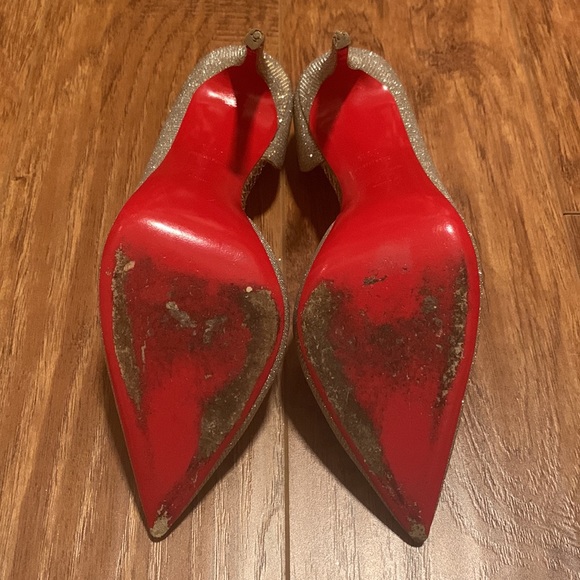 Christian Louboutin | Iriza 100mm | Glitter silver/gold Size 39.5 - Picture 10 of 14